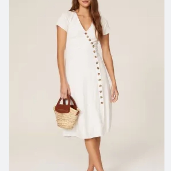 Madewell | Dresses | Madewell White Linen Dress Size | Poshmark